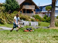 Jake mowing yet another lawn